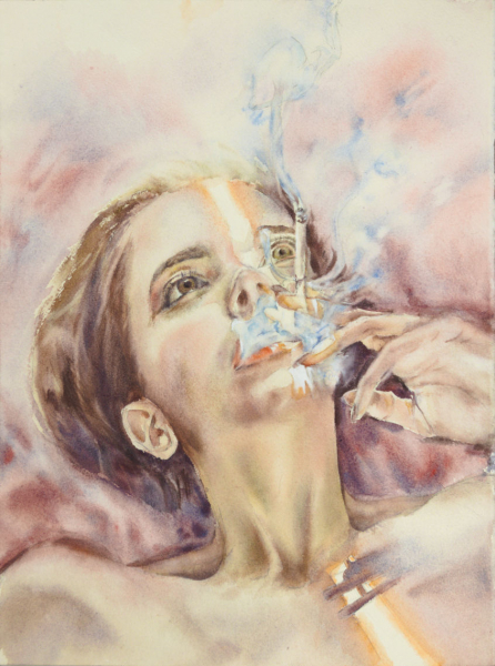 Muse. Author's aquarelle print